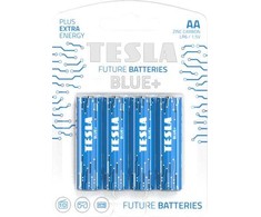 Tesla TESLA Mėlynas Zinc Carbon baterie AA (R06, tužková, blister) 4 ks
