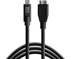 USB kabelis - Tether Tools Pro USB 3.0 Micro-B 4.6m aukštos matomumo oranžinis