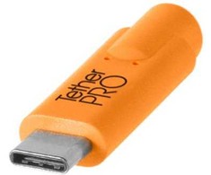 USB laidas - Tether Tools Pro USB-C USB-C 3m Pilnai apsaugotas Oranžinis/Juodas