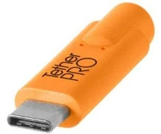 USB laidas - Tether Tools Pro USB-C USB-C 3m Pilnai apsaugotas Oranžinis/Juodas
