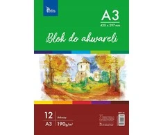 Tetis Dažymo blokas A3 12k balta