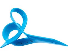 Tetis Bl020-nb lanksti liniuotė, 20 cm, mėlyna