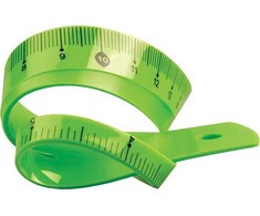 Tetis Bl020-zb 20 cm žalia lanksti liniuotė