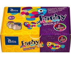 Tetis Brokatinių Plakatinių Dažų Rinkinys, 6 Spalvos, 20ml