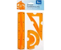 Tetis Rinkinys geometryczny elastyczny 3 elementowy oranžinė (BL010-PK)