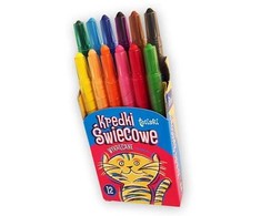 Tetis Kredki 12kol tetiski świecowe wykręcane - KT010-AB