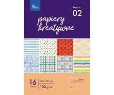 Tetis Kūrybinių dokumentų TETIS 100g / m2 16ark. - 2 rinkinys Tetis