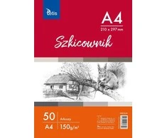 Tetis Sketcher A4 50k baltas