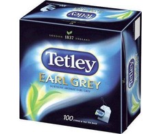 Tetley TETLEY EARL Pilkas INTENSIVE arbata su pakabuku, pakuotė 100 vnt