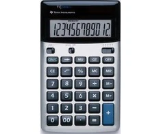 Texas Instruments TI-5018 SV, Stalinis, Bazinis, 12 skaitmenų, 1 eilutė, Juoda, Sidabras