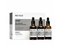 Oil Control Skincare Routine Set Revox B77: Just Niacinamide 10 % Moisturizing Daily Serum For Face, 30 ml + Just Hyaluronic Acid 5% Hydrating Fluid For Face, 30 ml + Just Glycolic Acid 20% Toning Serum For Face, 30 ml