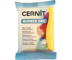 Polimerinė modeliavimo pasta - Cernit - Number One - Geltona - 62g - Vaikams nuo 8 metų