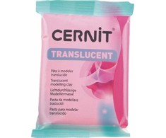 Cernit Translucent modelino 56g, spalva 474 RUBY Raudonas