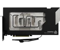 Thermal Grizzly DeltaMate 5090 Astral Glass Edition GPU vandens aušintuvas, ARGB, su nugarėlės plokšte – boro silikato stiklas, juodas