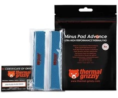 Thermal Grizzly Terminiai „Grizzly“ antgaliai „Grizzly Minus Pad Advance“ – 120 x 20 x 0,5 mm, 4 vnt.