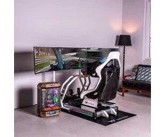Thermaltake Racing Simulator Cockpit GR500 "Snow" Baltas retail (Speditionsversand)