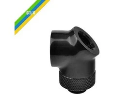 Thermaltake Thermaltake Ramusis G1 / 4 45 &amp; 90 ° Juodas adapteris