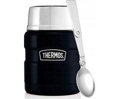 Thermos King 470ml maisto termosas su šaukštu, granato spalvos