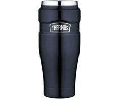 Thermos Vandeniui nepralaidi termopora Thermos 0,47l tamsiai mėlynos