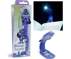 Thinking Gifts Flexilight Pals Robot Violetinė - Knygų šviestuvas