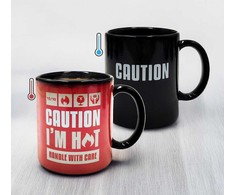 Thumbs Up Mad Monkey - Puodelis ''Caution I am Hot'' - su zmianą koloru