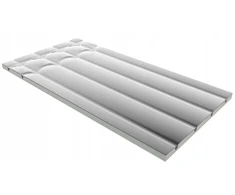 TiA Plokštė Tiasystem ALU EPS400 1200x600x20 mm, vamzdis 16mm, atstumas 150mm, el. tiesus su dviem lankais (F-069583)