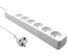 ProXtend Danijos Power Strip 6- way 6 lizdai 1 m (K6-KIT01W)