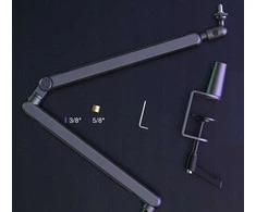 Tiesus mikrofono stovas su metaliniu laikiklio laikikliu Fifine BM88P