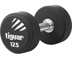 Profesionalus PU svarmuo / hantelis TIGUAR 1–70 kg (Svoris: 12.5kg)