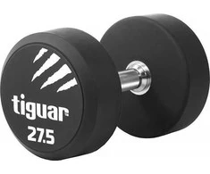 Profesionalus PU svarmuo / hantelis TIGUAR 1–70 kg (Svoris: 27.5kg)