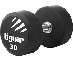 Profesionalus PU svarmuo / hantelis TIGUAR 1–70 kg (Svoris: 30 kg)