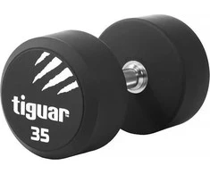 Profesionalus PU svarmuo / hantelis TIGUAR 1–70 kg (Svoris: 35 kg)
