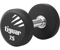 Profesionalus PU svarmuo / hantelis TIGUAR 1–70 kg (Svoris: 7.5kg)