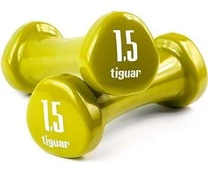 Viniliniai hanteliai TIGUAR (Pora) (Svoris: 2 x 1.5kg)