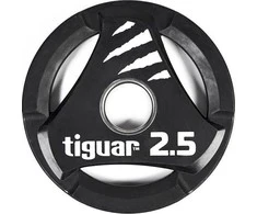 Olimpiniai PU svarmenys TIGUAR® (1.25-25kg) (Svoris: 2.5kg)