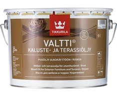 Terasų ir lauko baldų aliejus TIKKURILA VALTTI TERRACE OIL, rudos sp., 9 l