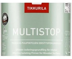 Medienos gruntas nuo sakų TIKKURILA MULTISTOP, visiškai matinis, 1 l