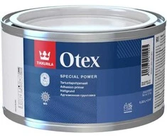Greitai džiūstantis adhezinis gruntas TIKKURILA OTEX, visiškai matinis, baltos sp., AP bazė, 330 ml