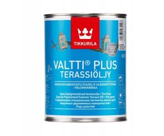 Terasų ir lauko baldų aliejus TIKKURILA VALTTI PLUS TERRACE OIL, pilkos sp., 0,9 l