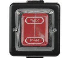 Timex Elektro WNT-1J CZA-CZE LOFT Viengubas jungiklis n/t IP44 juoda /guma dengtas raktas/ WNT-1J CZA-CZE
