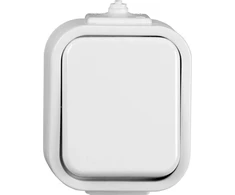 Timex Elektro WNT-1B/S BI AMBER Vienas jungiklis su apšvietimu n/t IP44 balta WNT-1B/S