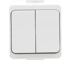 Timex Elektro WNT-2J-b BI JANTAR-bis Žvakių jungiklis n/t IP44 balta WNT-2J-b