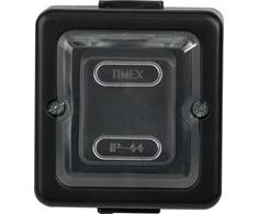 Timex Elektro WNT-6/7J CZA LOFT Przycisk zwierny światło/dzwonek n/t IP44 juoda /juoda ogumowany klawisz/ WNT-6/7J CZA