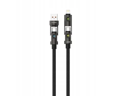 Tiross MORRE KABELIS RGB 4W1 USB-C USB-A