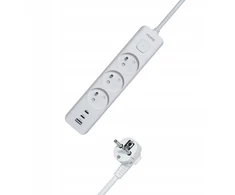 Tiross MORRE MAITINIMO JUOSTA 3G USB, 2xUSB-C, 1,5m