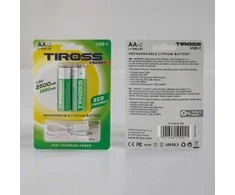 TIROSS PAKRAUJAMAS Akumuliatorius R6 AA 2vnt