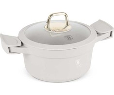 TITANINIS PUODAS SU DANGTELIU 20cm BERLINGER HAUS BH-7786 SAHARA