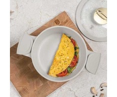 TITANINIS PUODAS SU DANGTELIU 20cm BERLINGER HAUS BH-7786 SAHARA