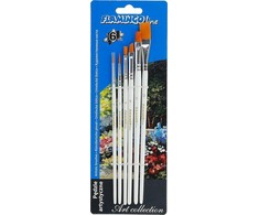 Titanium Meniniai teptukai sintetinis mišinys 6vnt - Titanum