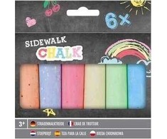 Šaligatvio kreida 6 spalvų Grafix
